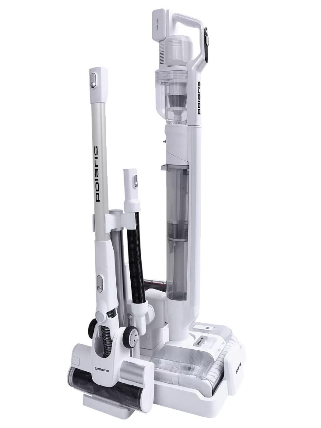 Беспроводной моющий пылесос Polaris PVCW 8090 белый фото 1