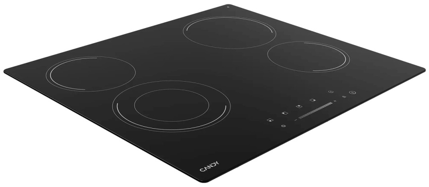 Электрическая варочная панель Candy CHXC64TDB 58 см, 4 конфорки стеклокерамика, черный фото 4