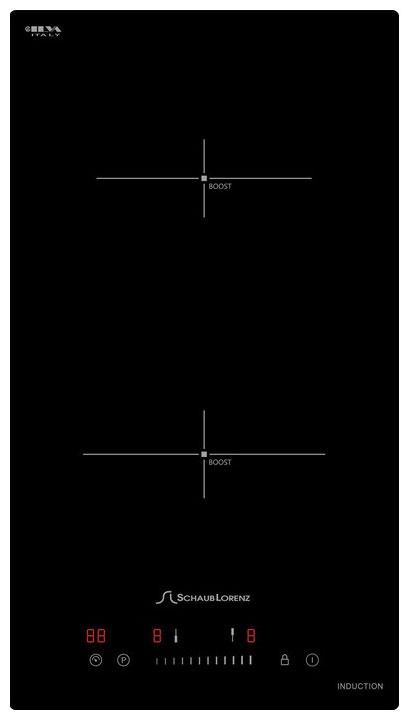 Электрическая варочная панель Schaub Lorenz SLK IY 32 S1 29 см, 2 конфорки стеклокерамика, черный фото 1