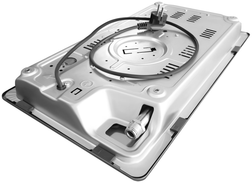 Газовая варочная панель Broox GR0260H00 Mt Tf 51 см, 2 конфорки электроподжиг газконтроль, серебристый фото 3