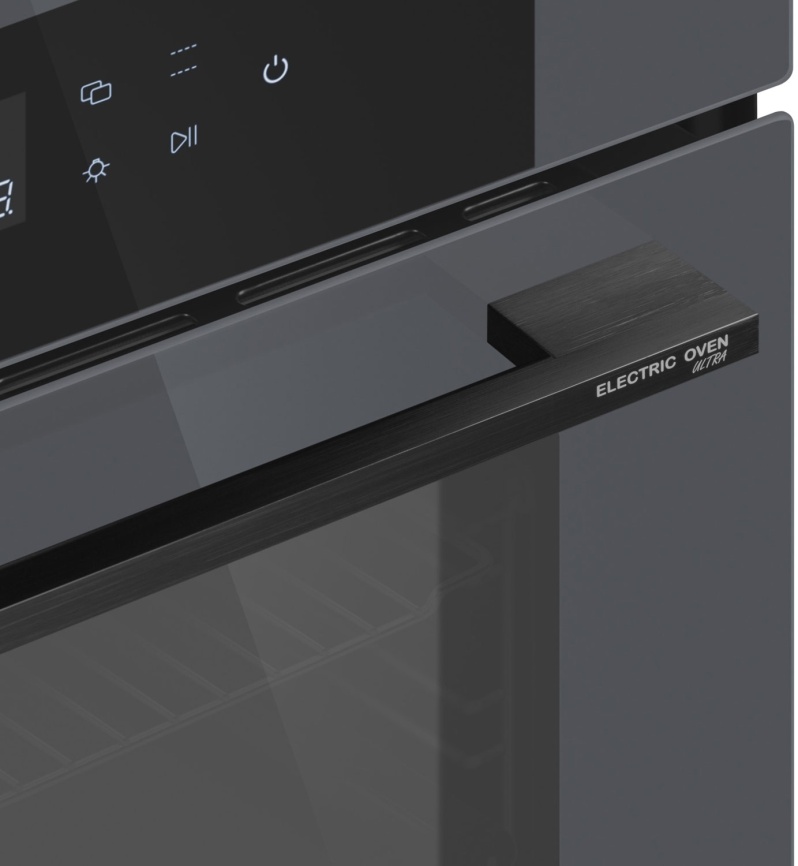 Электрический духовой шкаф Meferi MEO6010GR ULTRA 59 см, 65 л гриль конвекция, серый фото 9