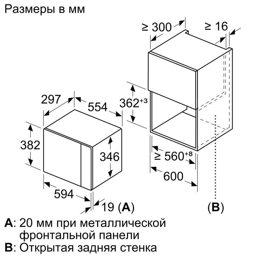 Встраиваемые микроволновые печи BOSCH Встраиваемая микроволновая печь BOSCH BFL524MS0 фото 10