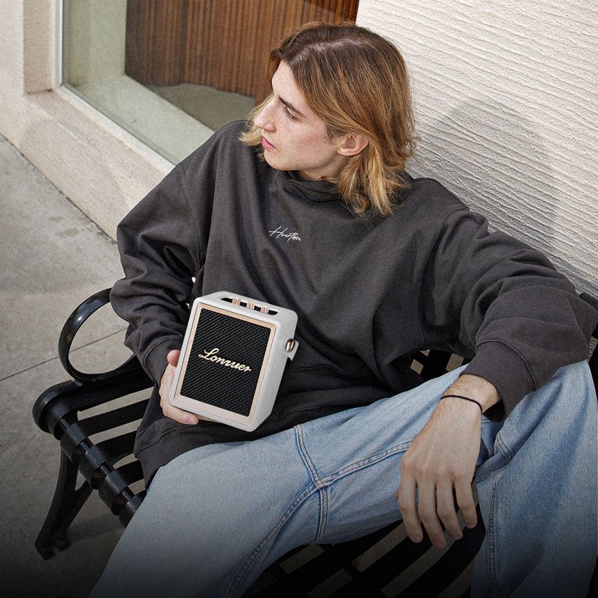 Портативная колонка Lonzuer Action, белый фото 8