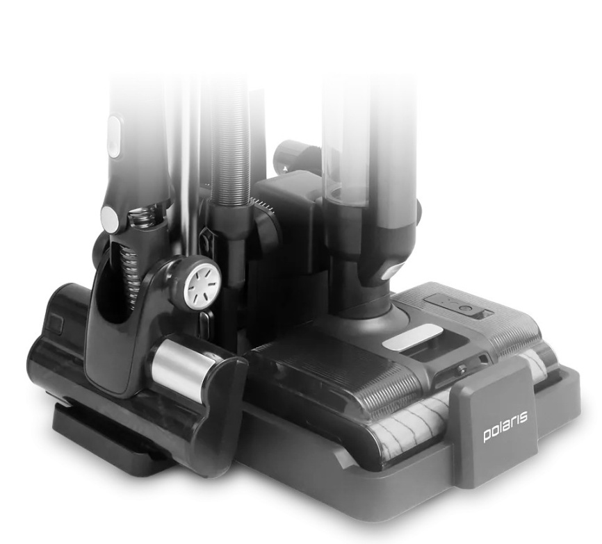 Беспроводной моющий пылесос Polaris PVCW 8090, до 60 минут работы, серый фото 3