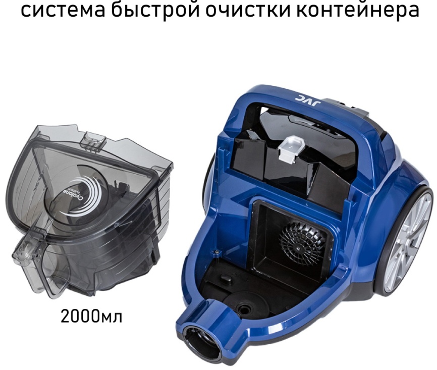 Пылесос напольный JVC JH-VC405, синий фото 9
