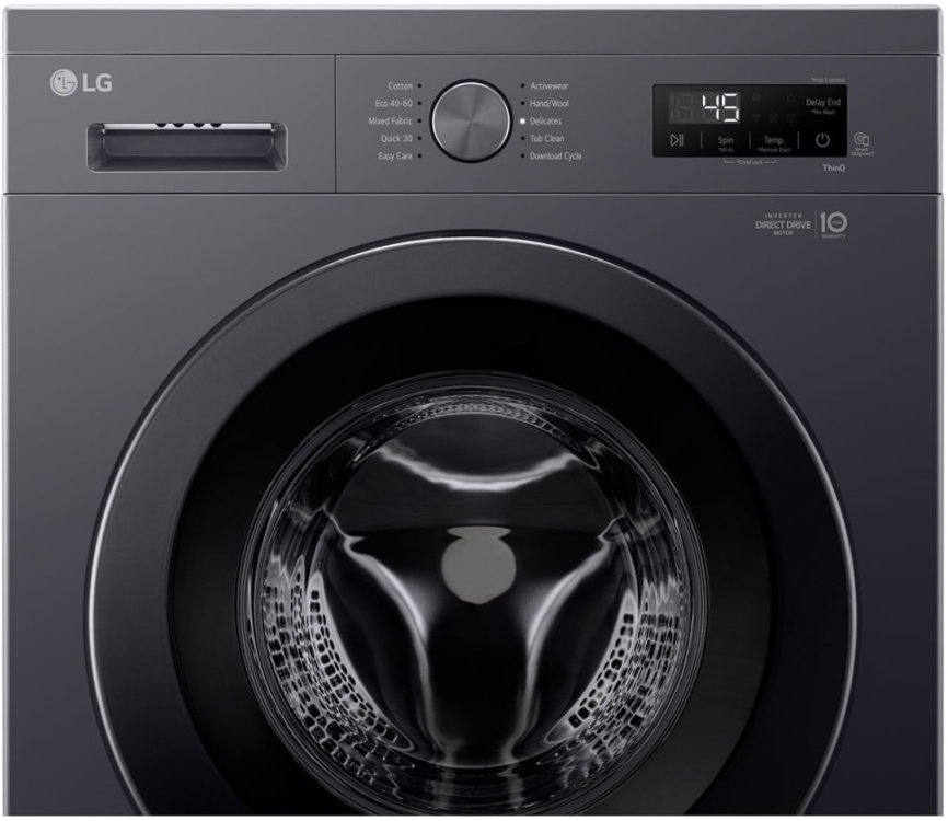 Стиральная машина LG F2Y1TYP6J 8 кг, темно-серый фото 4