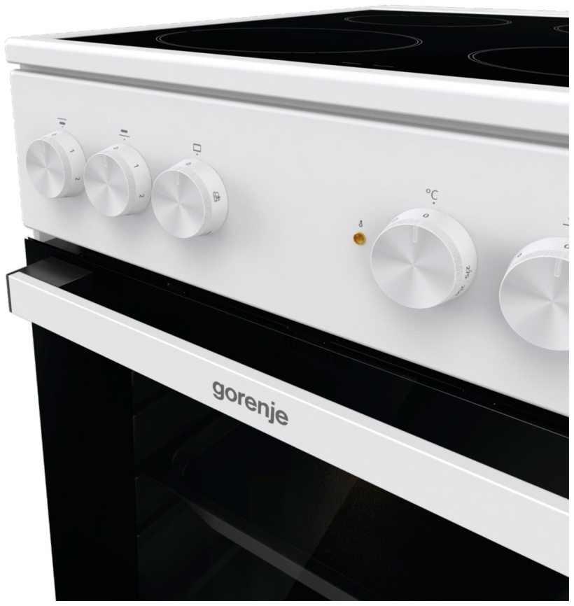 Электроплита Gorenje GEC5A12WG-B 50 см, 4 конфорки, белый фото 10