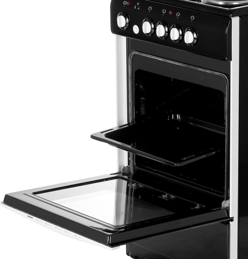 Электроплита De luxe 5004.12 э (без щитка и крышки) 50 см, 4 конфорки, черный фото 7