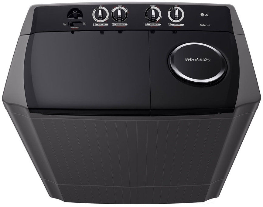 Активаторная стиральная машина LG P861RONT 7 кг, графит фото 6