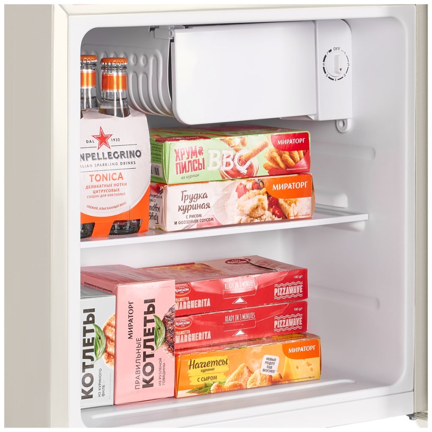 Мини-холодильник Maunfeld MFF50RBG, бежевый фото 8