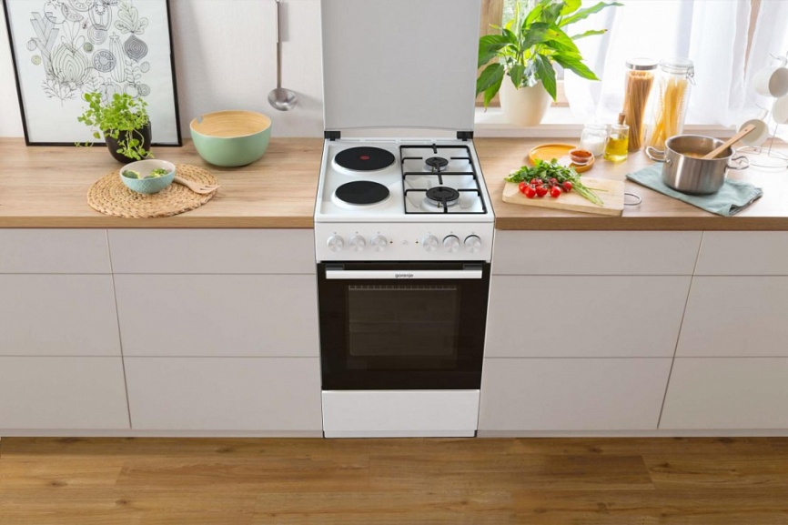 Комбинированная плита Gorenje GK5A12WG 4 конфорки, белый фото 13