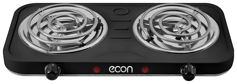 Настольная плита Econ ECO-211HP 2 конфорки, черный фото 1