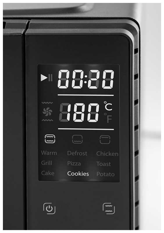 Мини-печь Caso TO 26 electronic, 5 режимов, таймер, конвекция, черный фото 3