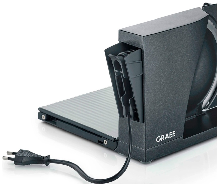 Ломтерезка Graef MT1006EU, мощность 170 Вт, регулировка толщины нарезки, серый фото 6