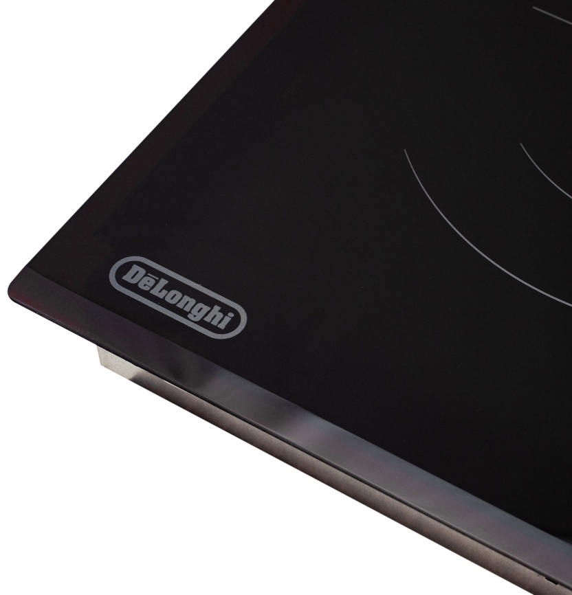 Электрическая варочная панель De’Longhi VITTORIO 2E1F CR 59 см, 4 конфорки закаленное стекло, черный фото 4