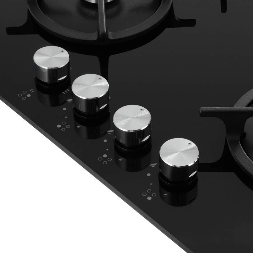 Комбинированная варочная панель Maunfeld EEHG.64.13 CB.KG 59 см, 4 конфорки электроподжиг газконтроль, черный фото 4