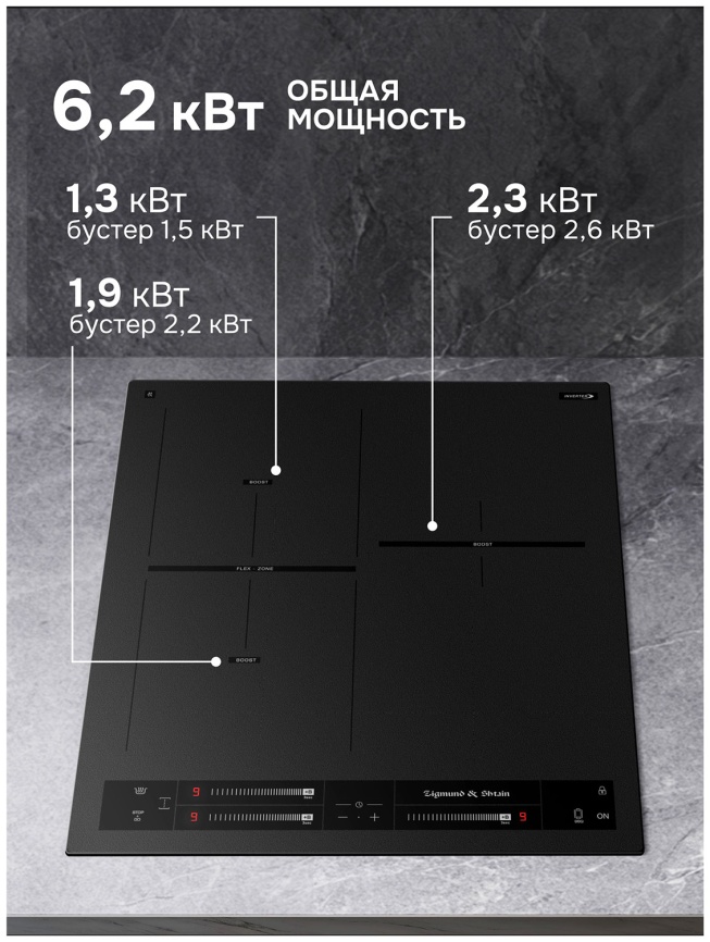 Электрическая варочная панель Zigmund & Shtain CI 24.4 B фото 8