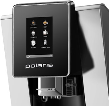 Кофемашина автоматическая Polaris PACM 2060AC, черный/серебристый фото 1