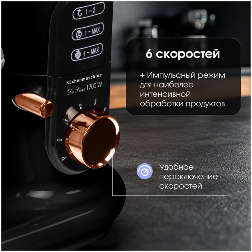 Кухонная машина Zigmund & Shtain De Luxe ZKM-1000 фото 4