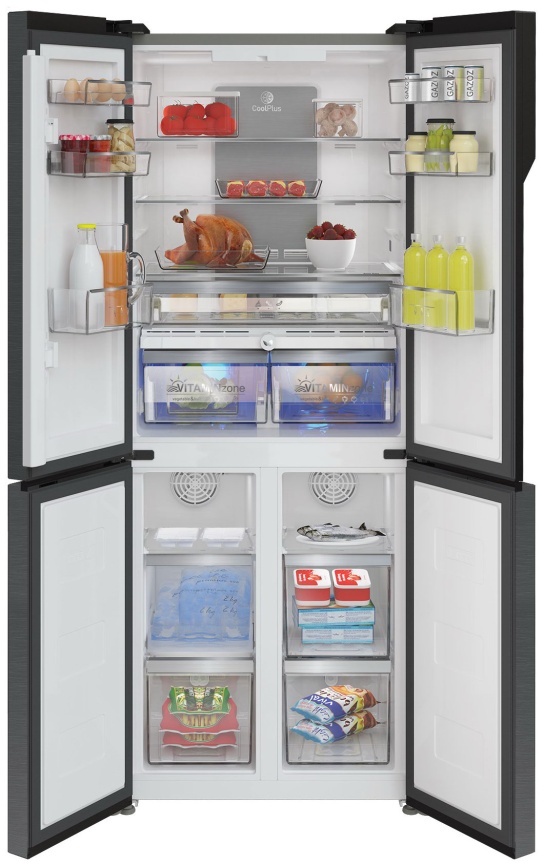 Многокамерный холодильник Grundig GQN20110FXBR No frost, серый фото 4