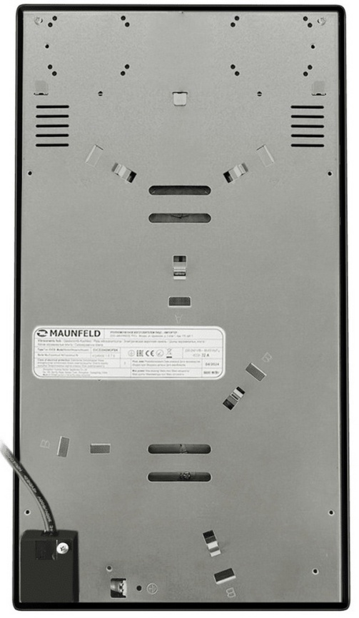 Электрическая варочная панель Maunfeld EVCE292SDPBK 29 см, 2 конфорки стеклокерамика, черный фото 6