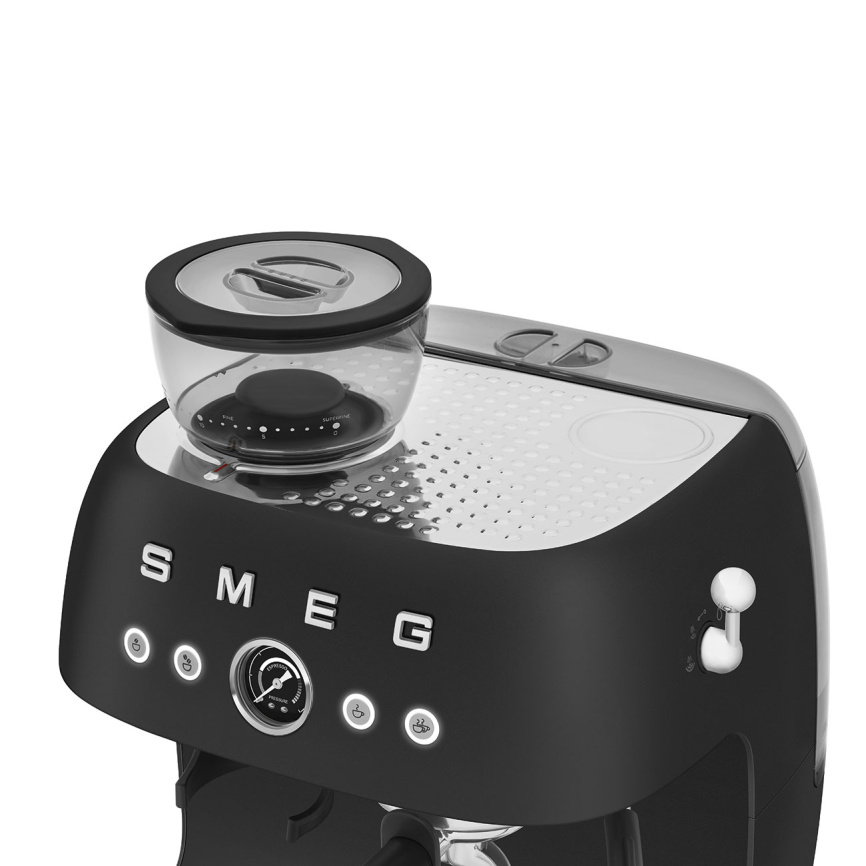Ручная кофемашина с кофемолкой SMEG EGF03BLMEU фото 7