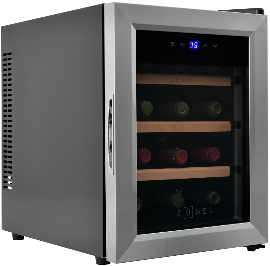 Винный шкаф Zugel ZTWF121B черный фото 1