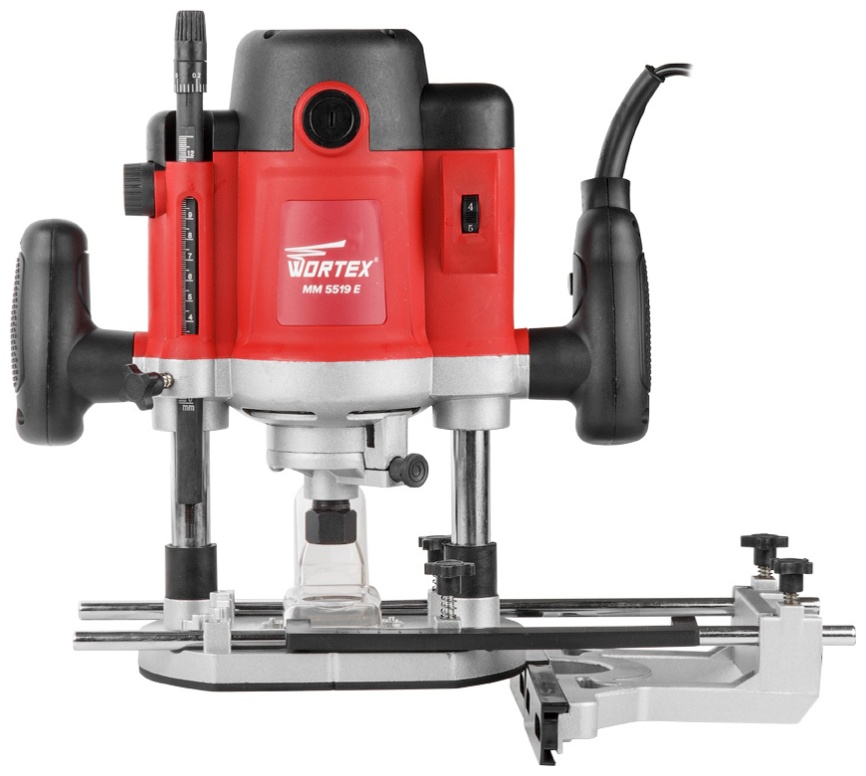 Фрезер вертикальный Wortex MM 5519 E в кор. + аксессуары, 2000 Вт, цанга 8/12 мм, 8000-23000 об/мин, регул. об. (MM5519E00019) фото 3
