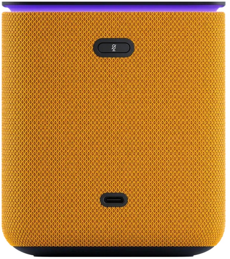 Умная колонка Яндекс Станция Миди с Алисой, с Zigbee, 24Вт, оранжевый фото 3