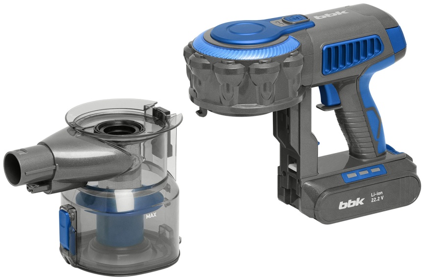Пылесос вертикальный BBK BV3001, синий/серый фото 8