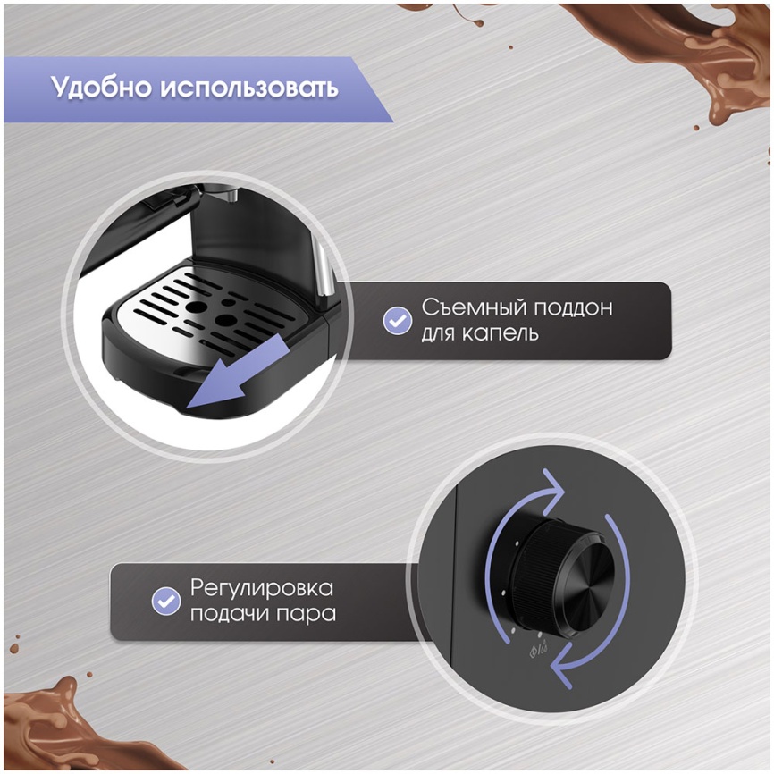 Кофеварка рожковая Zigmund & Shtain ZCM-900 фото 8