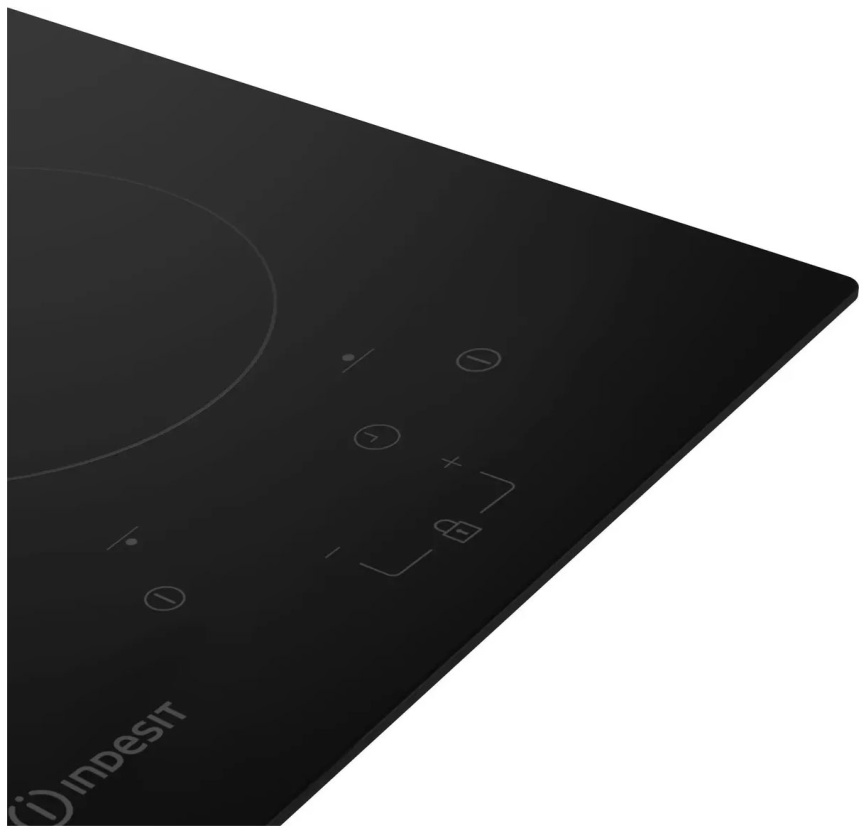 Электрическая варочная панель Indesit IRT 130 30 см, 2 конфорки стеклокерамика, черный фото 4