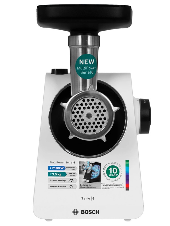 Мясорубка Bosch MFWS607W фото 2