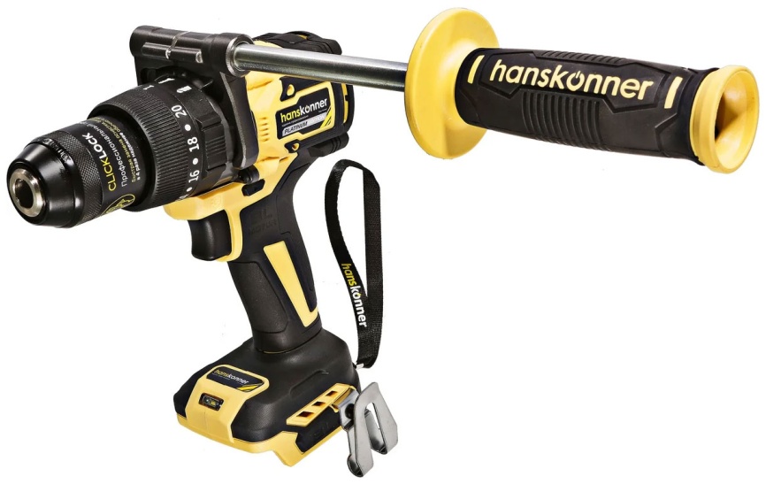 Дрель Hanskonner HCD18165BL PLATINUM 18В 1BatterySystem (без АКБ и ЗУ) фото 2