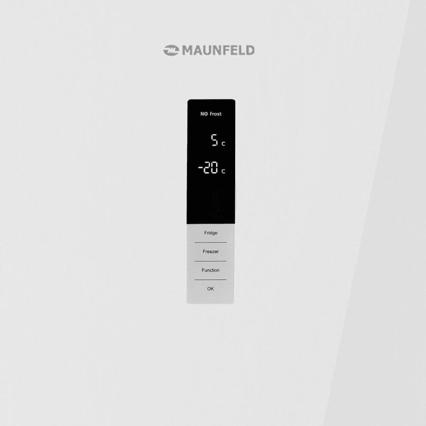Двухкамерный холодильник Maunfeld MFF185NFW10 Inverter No frost, белый фото 11