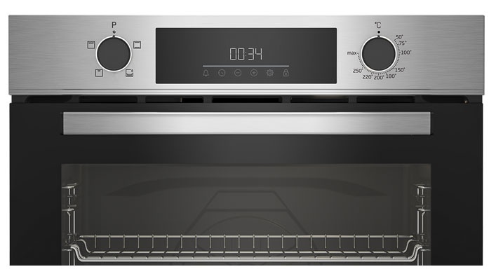 Электрический духовой шкаф Beko BBIC12300XD 59 см, 80 л гриль, серебристый фото 3