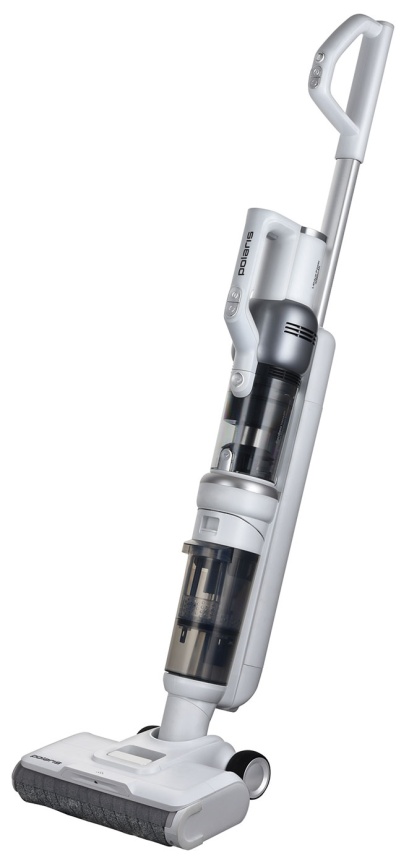 Вертикальный пылесос моющий Polaris PVCW 6070, сухая и влажная уборка, белый фото 1