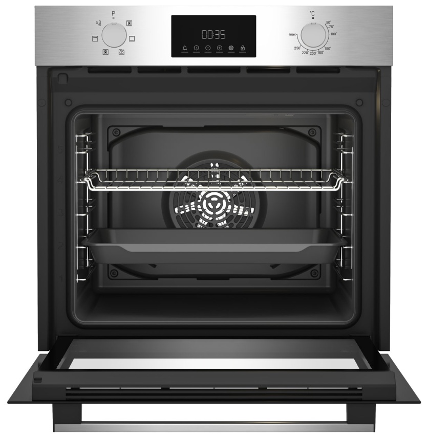 Электрический духовой шкаф Indesit IBFTE 3644 IX 59 см, 72 л гриль конвекция, серебристый фото 3