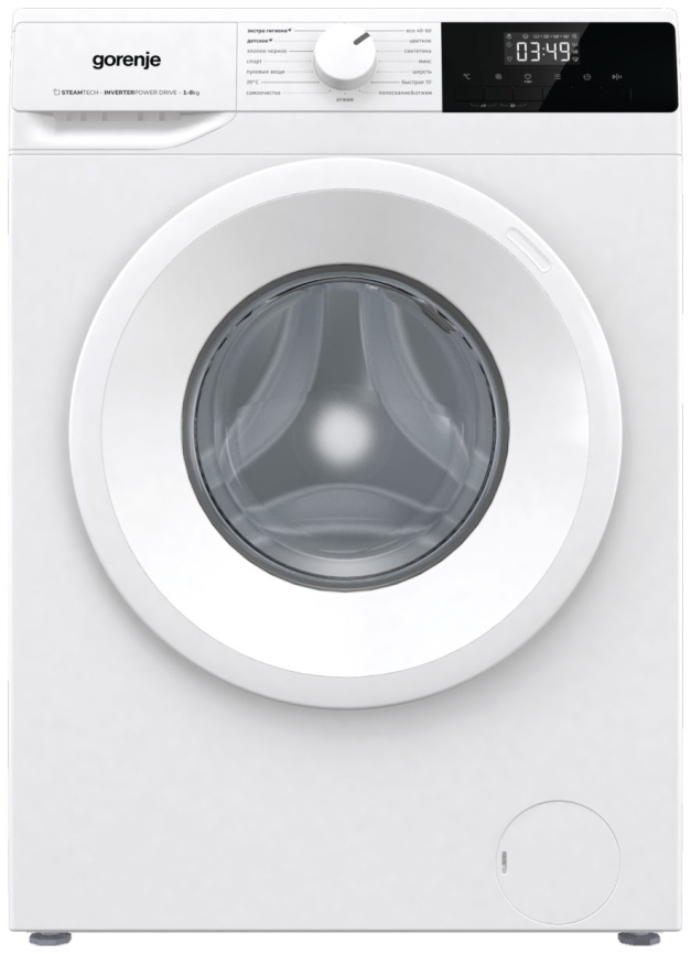 Стиральная машина Gorenje WNHPI84AS/R 8 кг, белый фото 1