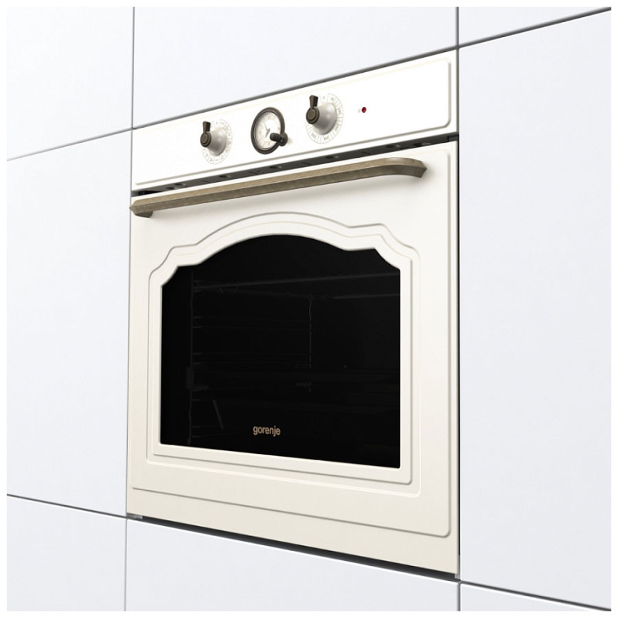 Электрический духовой шкаф Gorenje BOS67372CLI 59 см, 77 л гриль конвекция, бежевый фото 3