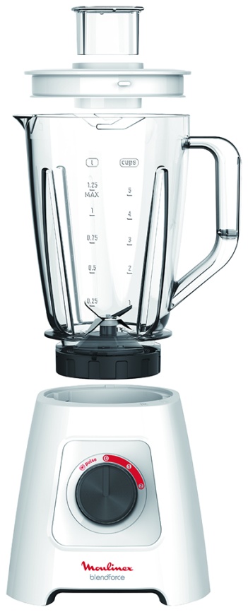 Блендер стационарный Moulinex BlendForce 2 LM420110, белый фото 3
