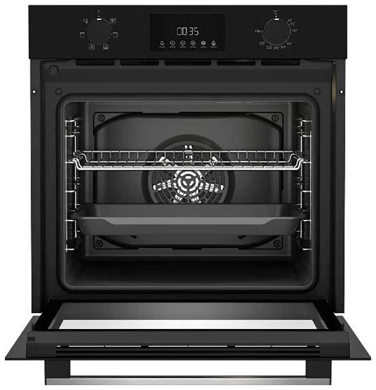 Электрический духовой шкаф Indesit IFE 3644 BL 59 см, 72 л, гриль и конвекция, черный фото 2