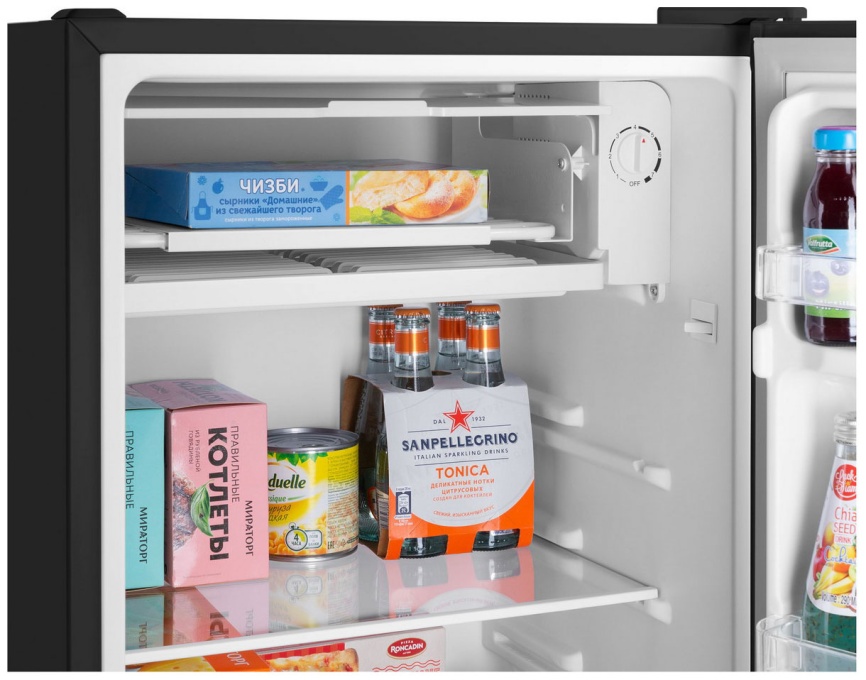 Однокамерный холодильник Maunfeld MFF83B, черный фото 7