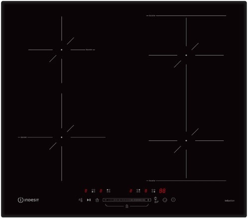 Электрическая варочная панель Indesit IB 40CS60 NE, стеклокерамика, черный фото 1