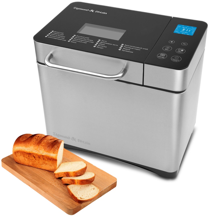 Хлебопечь Zigmund & Shtain Хлебопечь Zigmund & Shtain ZBM-601 750 Вт, 19 автопрограмм, стальной фото 3