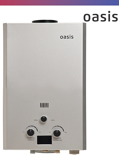 Газовый водонагреватель Oasis OR-16 S стальной фото 1