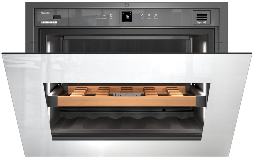 Встраиваемый винный шкаф Liebherr WKEgw 582-26 001 белое стекло фото 3