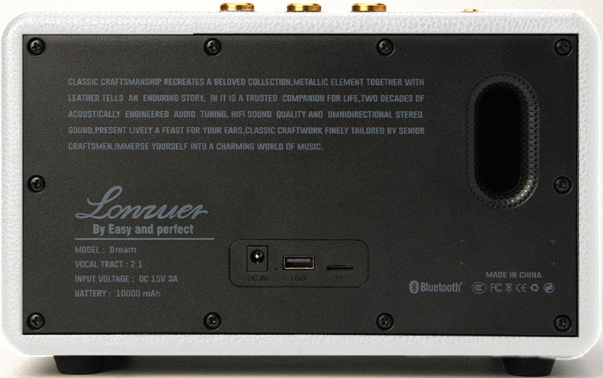 Портативная колонка Lonzuer Dream, белый фото 3
