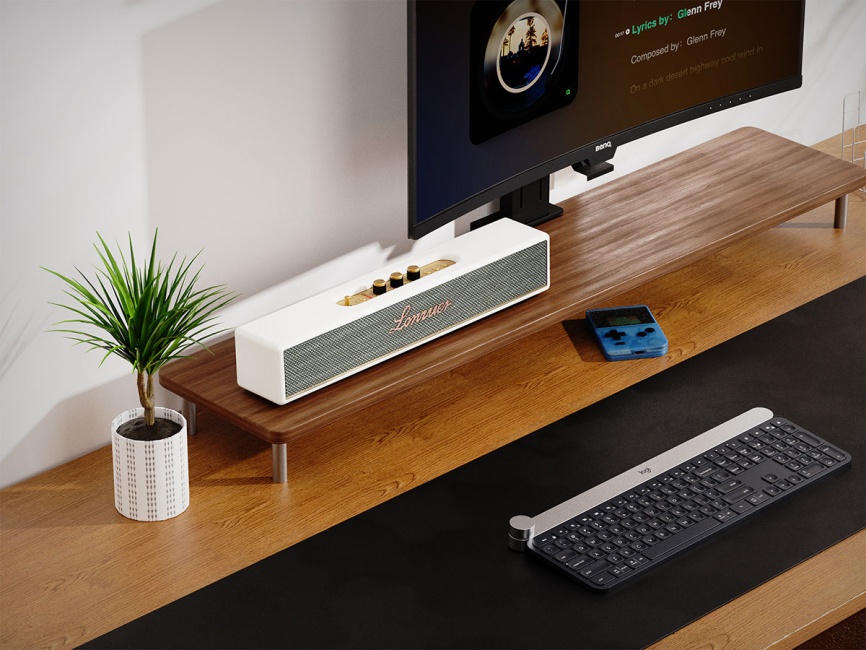 Портативная колонка Lonzuer Beyond, белый фото 8