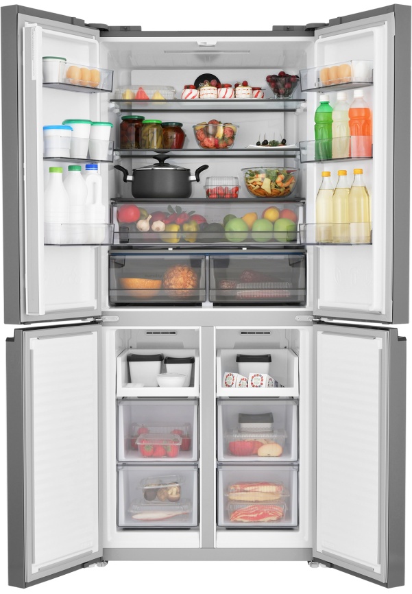 Многокамерный холодильник Zugel ZRCD430C No frost, дисплей, бежевый фото 8